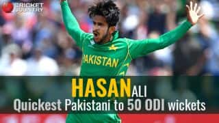 Hasan Ali becomes quickest to 50 ODI wickets for Pakistan